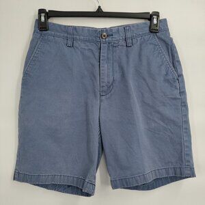 Nautica The Deck Short Cotton High-Rise Canvas Chino Classic Short 30 Men Blue
